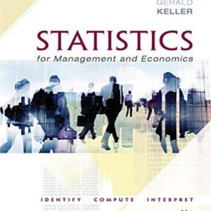 Manual solution For Statistics for Management and Economics (Book Only) 11 by Gerald Keller