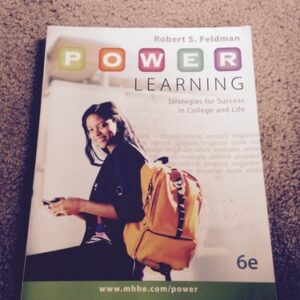 Manual solution For P.O.W.E.R. Learning: Strategies for Success in College and Life 6 by Robert Feldman