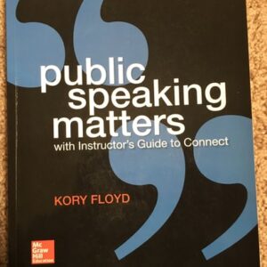 Manual solution For Public Speaking Matters by Author