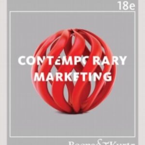 Manual solution For Contemporary Marketing 18e 18 by Boone & Kurtz