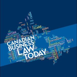 Manual solution For Canadian Business Law Today 1 by Nancy Breen, Shane Ellis, Craig Stephenson