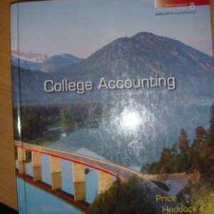 Manual solution For College Accounting Chapters 1-30 17 by John Price, M. David Haddock, Michael Farina
