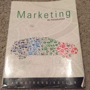 Manual solution For Marketing: An Introduction 11 by Gary Armstrong, Philip Kotler