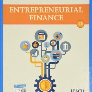 Manual solution For Entrepreneurial Finance 7 by J. Chris Leach, Ronald W. Melicher