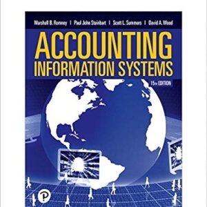 Manual solution For Accounting Information Systems [RENTAL EDITION] 15 by Marshall B. Romney, Paul J. Steinbart