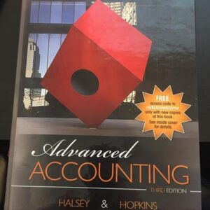 Manual solution For ADVANCED ACCOUNTING 3rd by Halsey & Hopkins