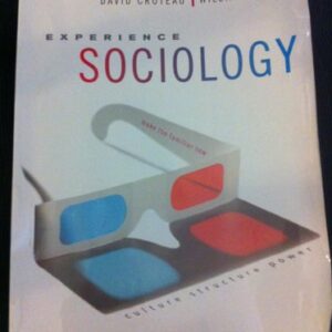 Manual solution For Experience Sociology 1 by David Croteau, William Hoynes