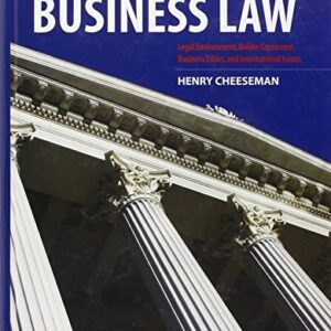 Manual solution For Business Law (8th Edition) 8 by Henry R. Cheeseman