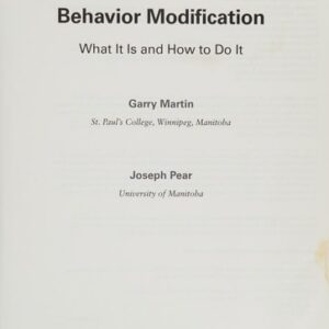 Manual solution For Behavior Modification (10th Edition) 10 by Garry Martin, Joseph Pear